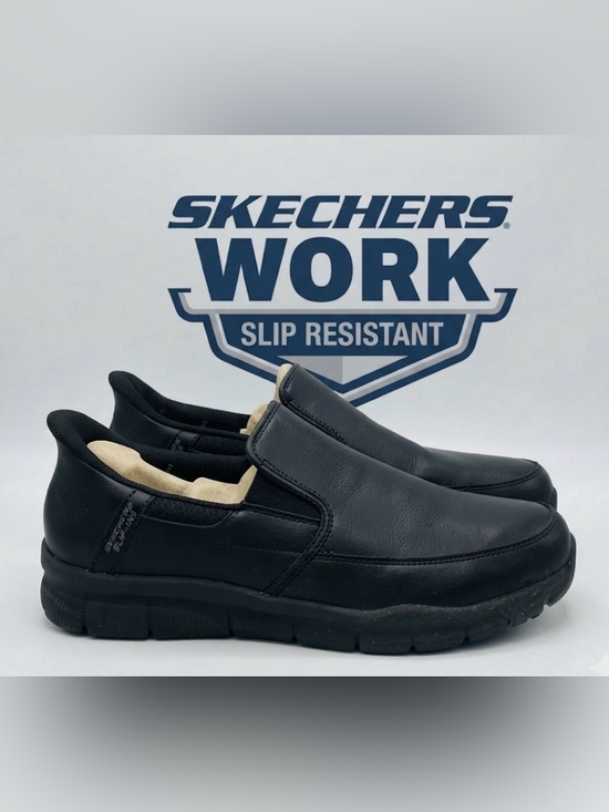 Skechers Other - Authentic Skechers slip-ins slip resistant wide fit work sneakers sz mens 10.5